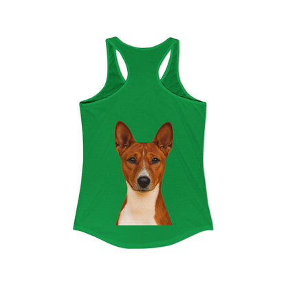 Basenji Head Women's Racerback Tank