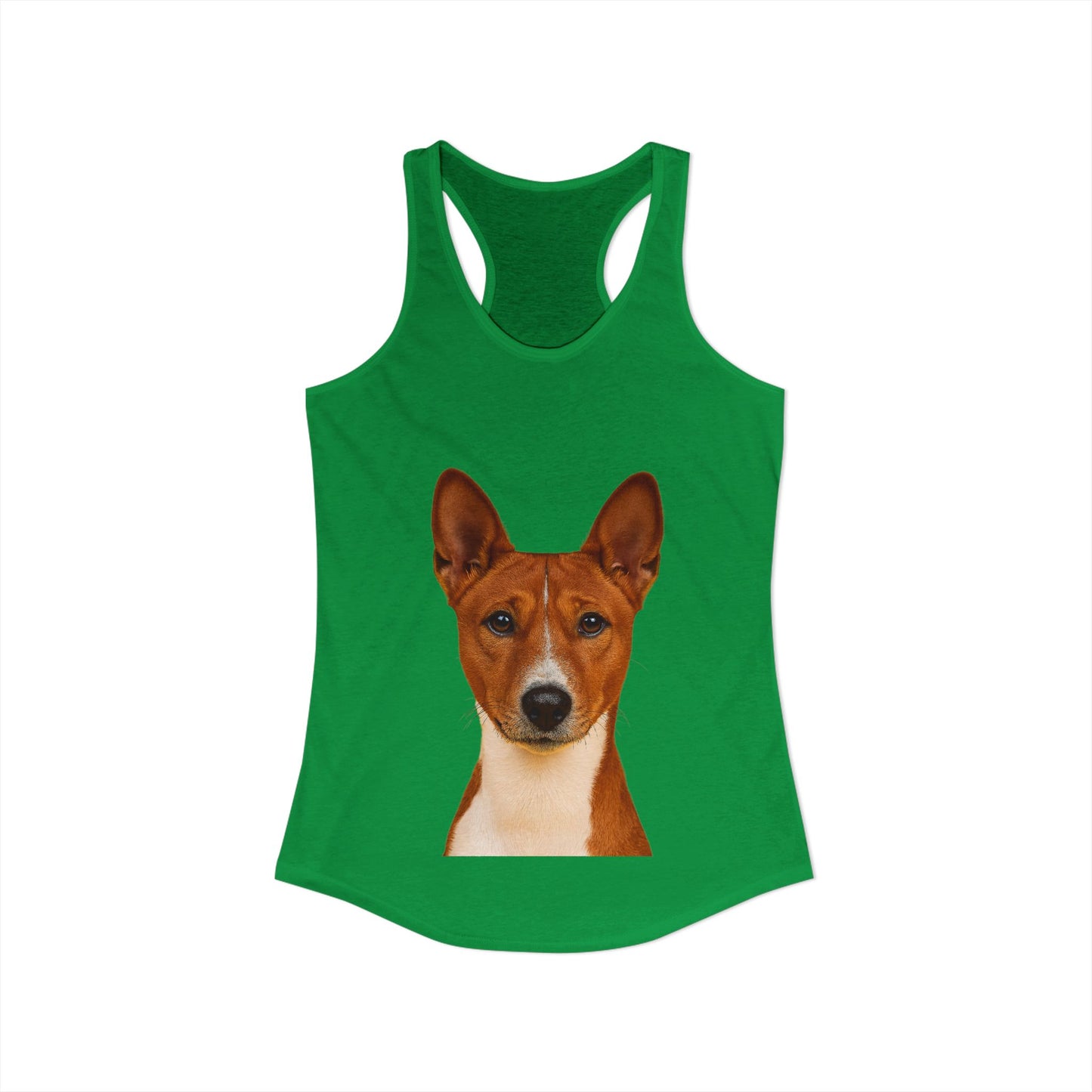 Basenji Head Women's Racerback Tank