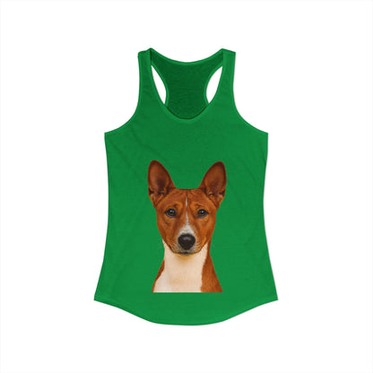 Basenji Head Women's Racerback Tank