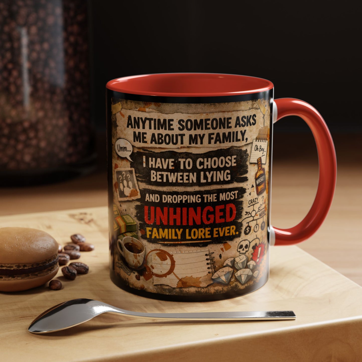 Unhinged Family 2-Tone Coffee Mug