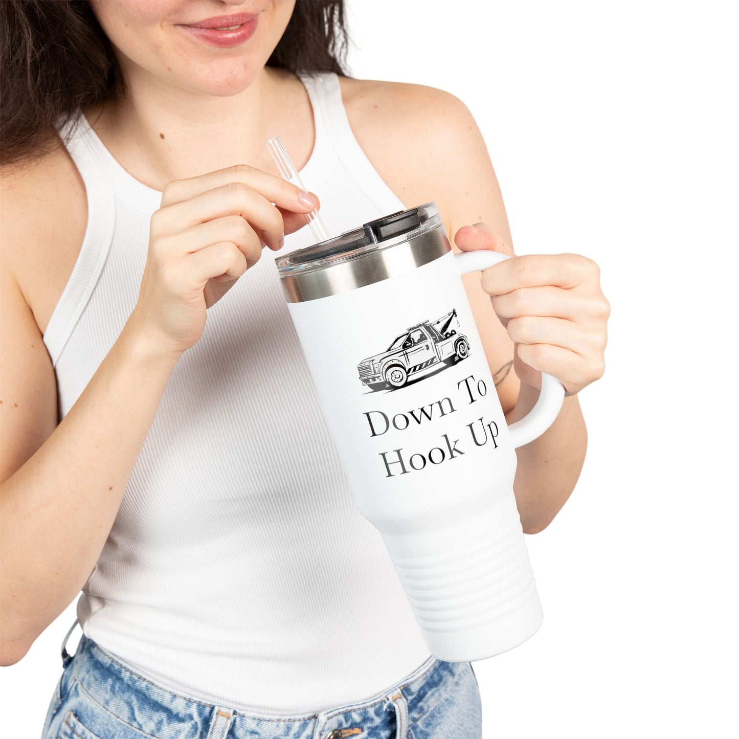 Down To Hook Up Insulated Travel Mug