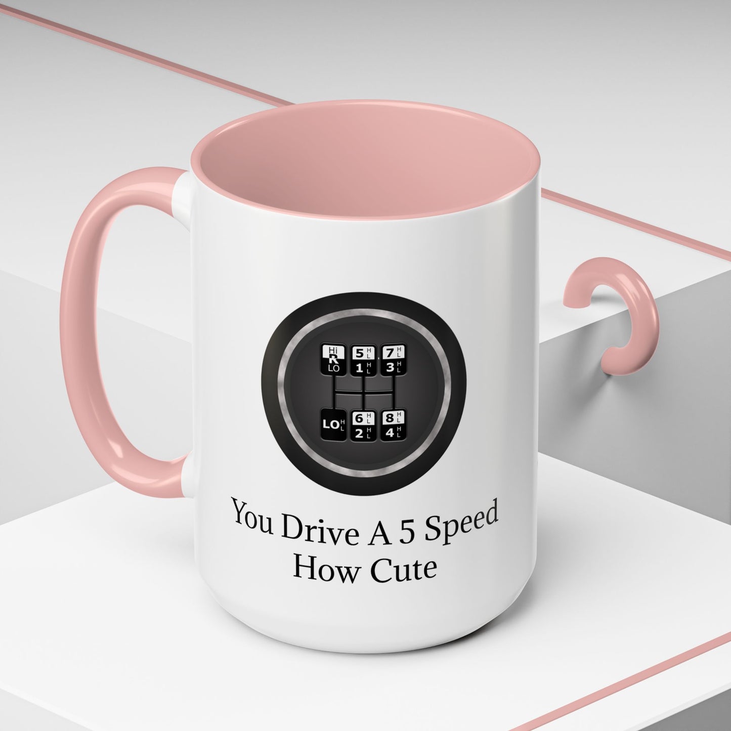 5 Speed How Cute 2-Tone Coffee Mug