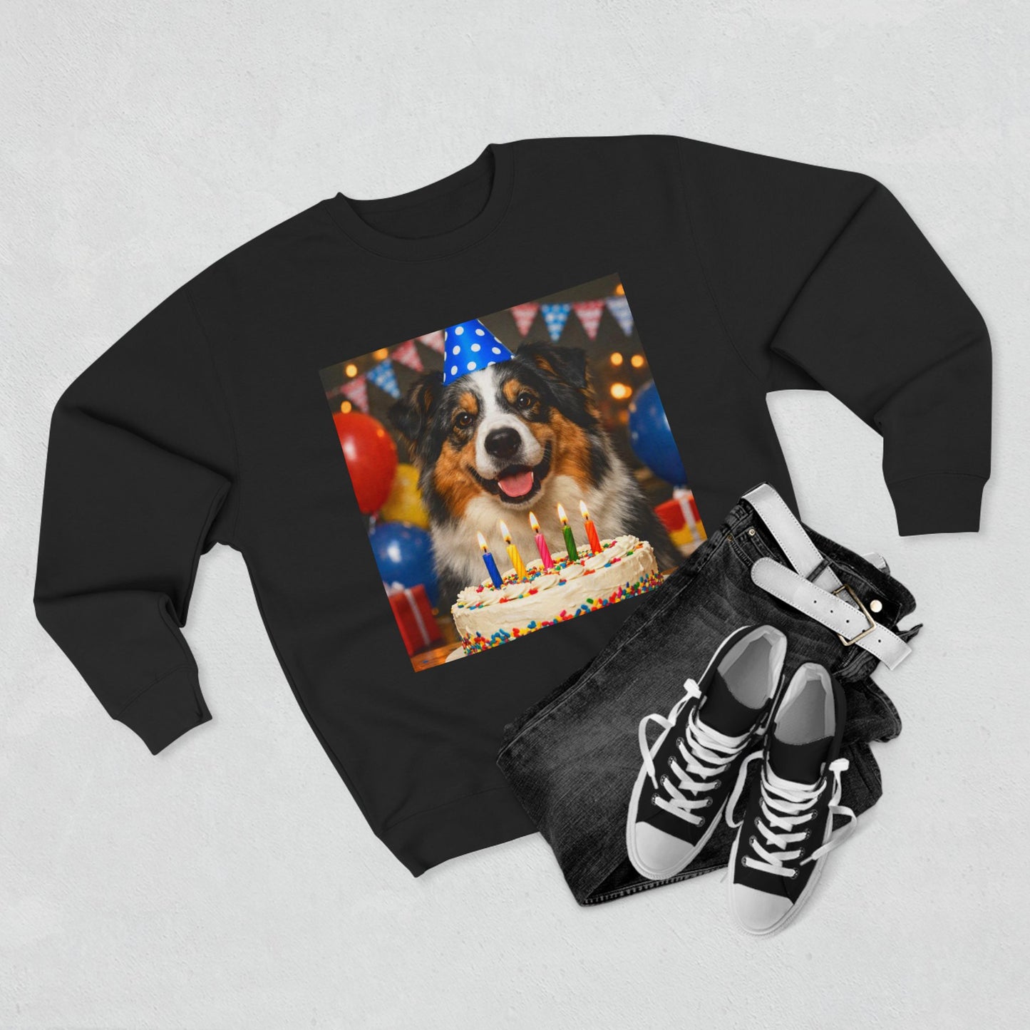 Birthday Buddy Aussie Unisex Crewneck Sweatshirt