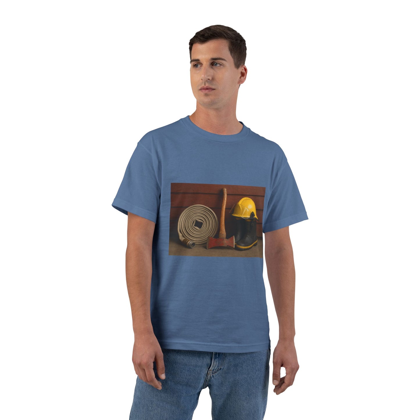 Fire/Rescue Appreciation Men's Short-Sleeve Crewneck Tee
