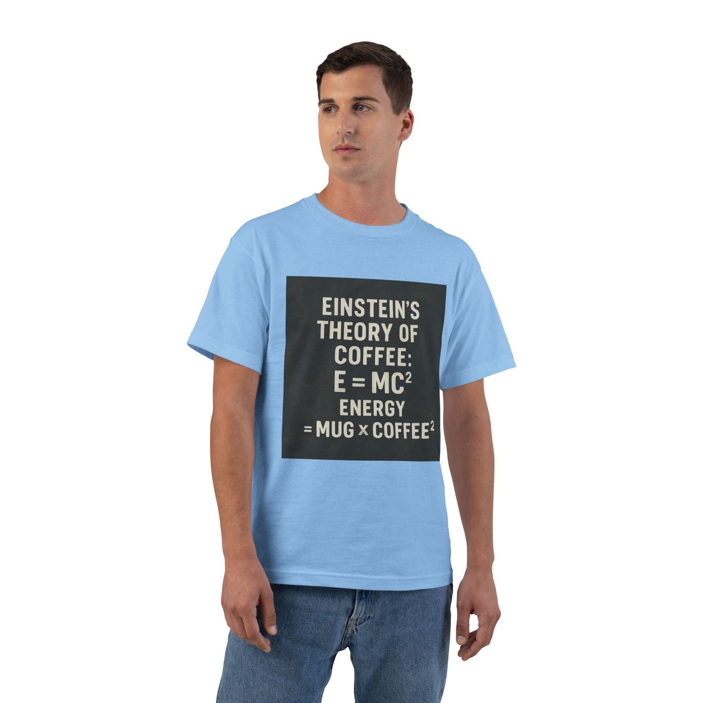 Einstein's Theory Of Coffee Men's Short-Sleeve Crewneck Tee