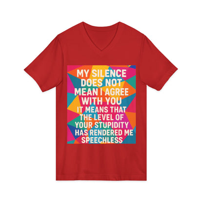 Speechless Unisex Short Sleeve V-Neck Tee
