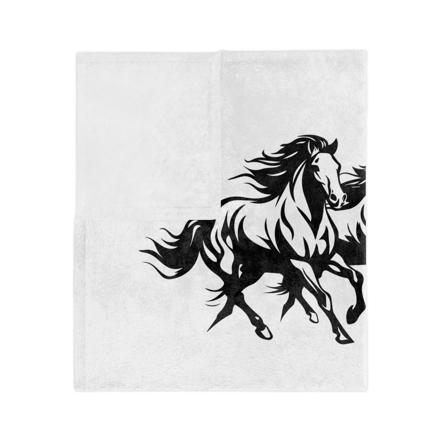 Horsin' Around Velveteen Microfiber Blanket