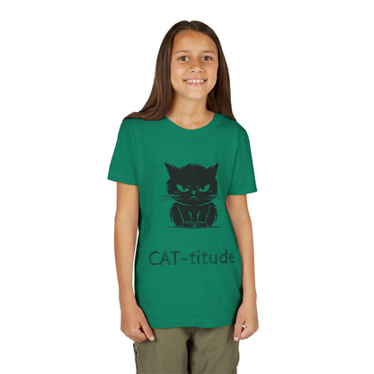 CAT-titude Youth Unisex Short Sleeve Crewneck Tee