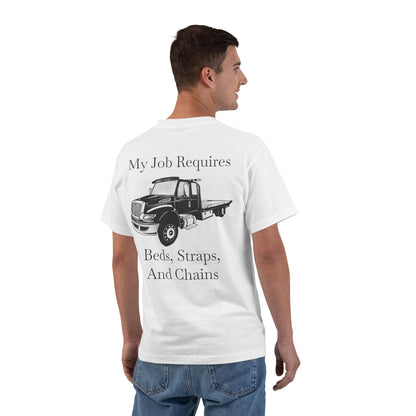 Beds, Straps, And Chains Men's Short-Sleeve Crewneck Tee