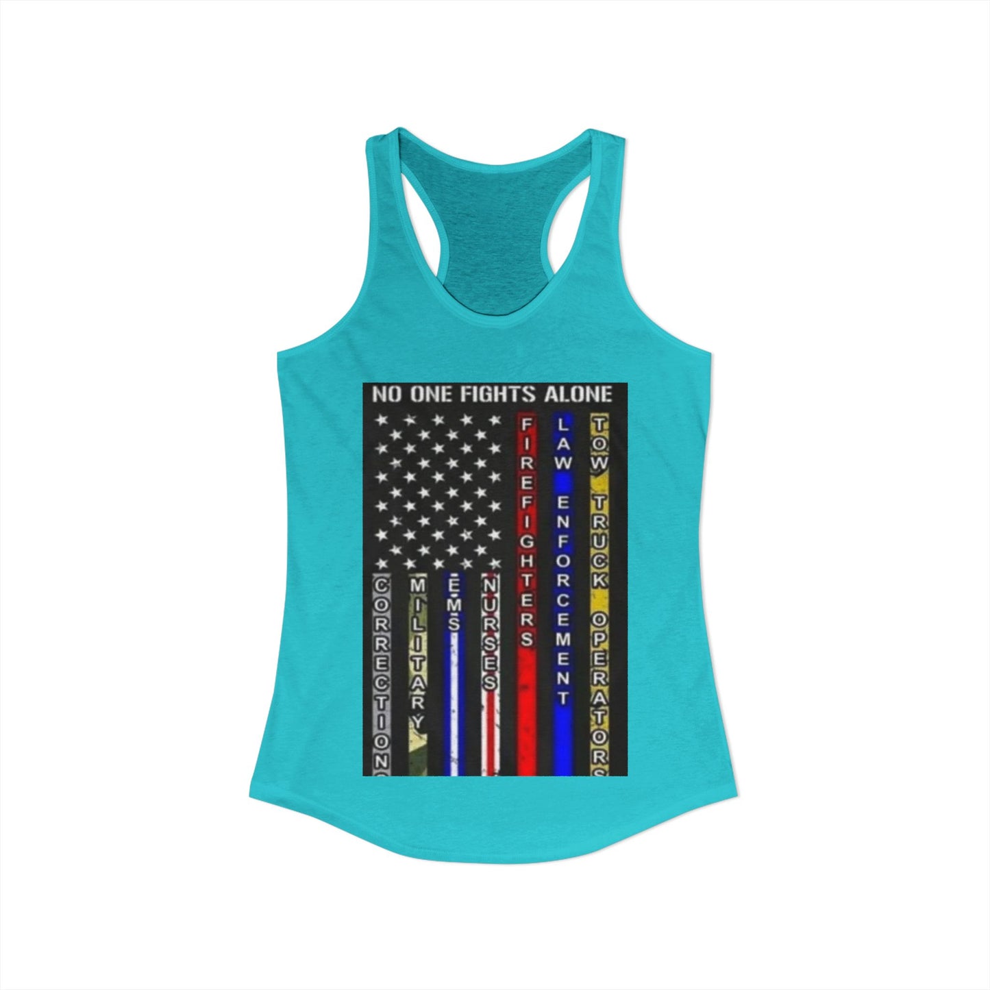 No One Fights Alone Women's Racerback Tank