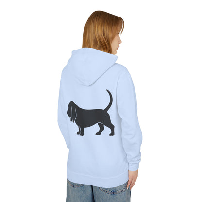 Basset Silhouette Unisex Lightweight Hoodie