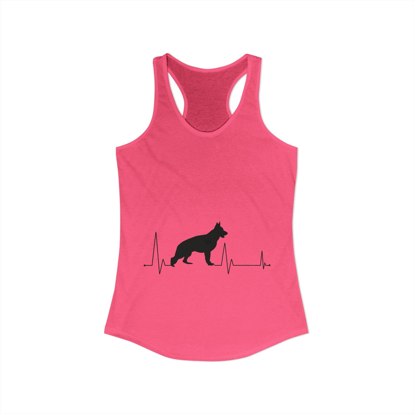 My Heart Beats For German Shepherds Women's Racerback Tank