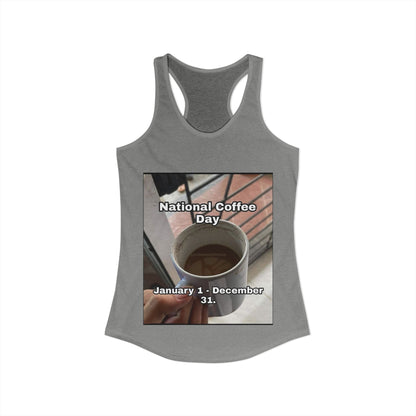 National Coffee Day Women's Racerback Tank