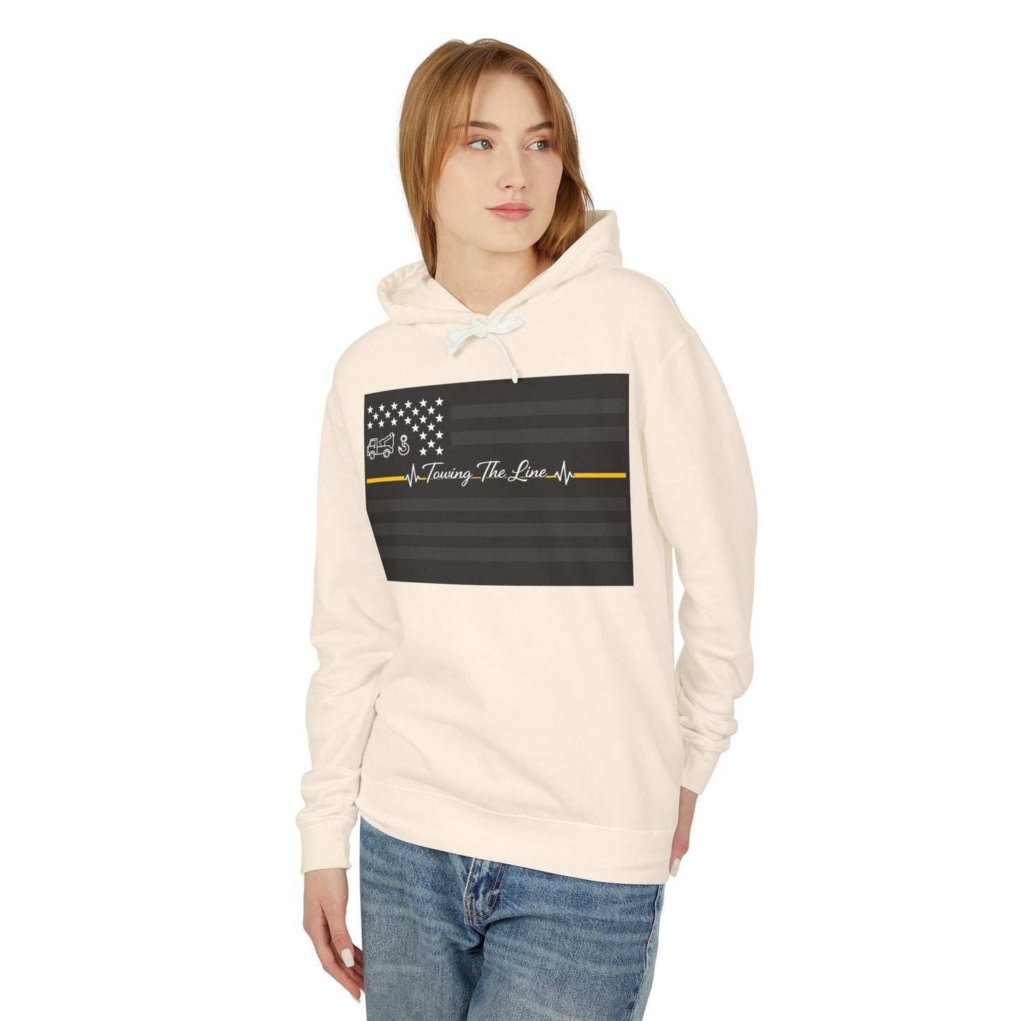 Thin Yellow Line Unisex Lightweight Hoodie