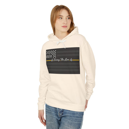 Thin Yellow Line Unisex Lightweight Hoodie