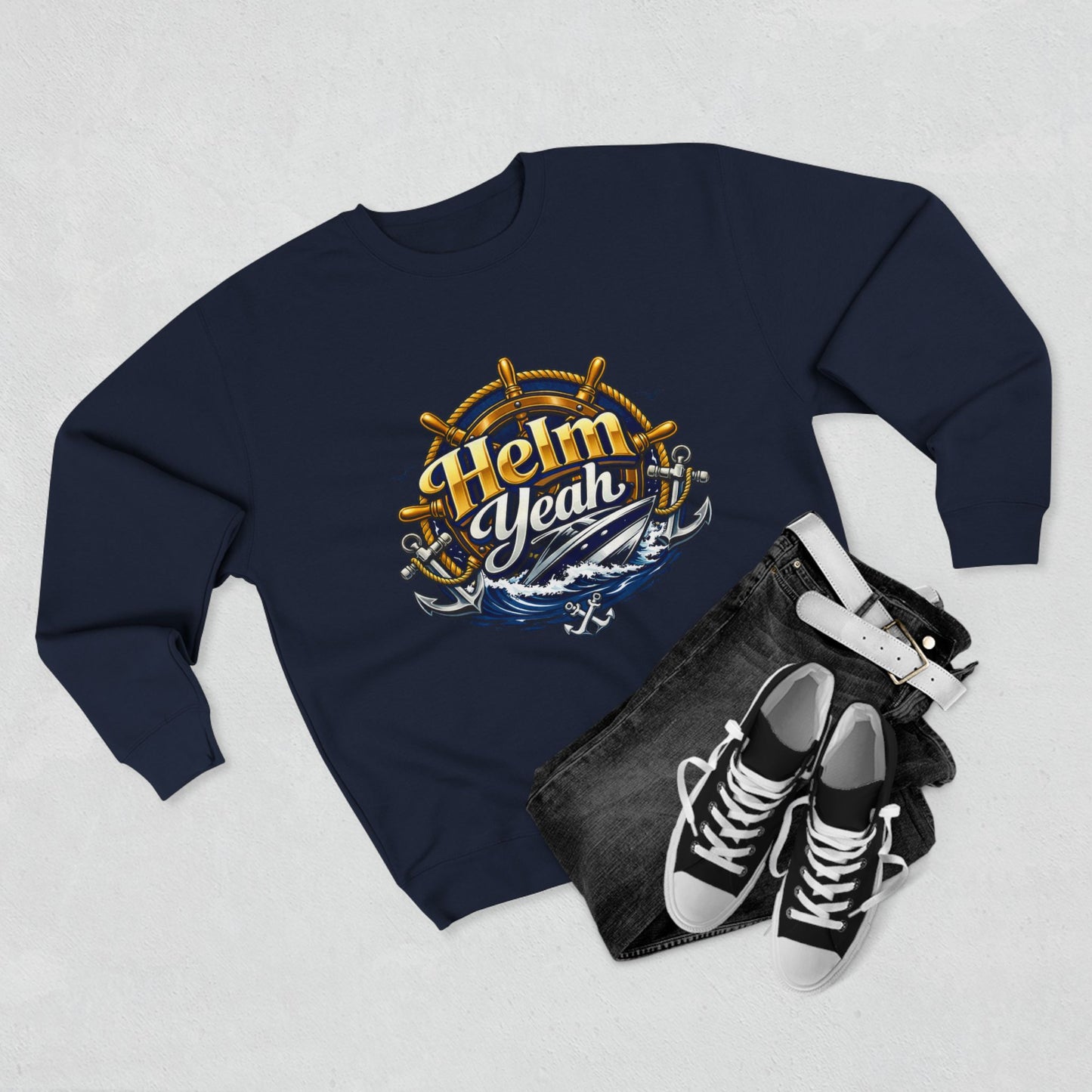 Helm Yeah Unisex Crewneck Sweatshirt