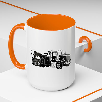 Heavy Tow Truck 2-Tone Coffee Mug