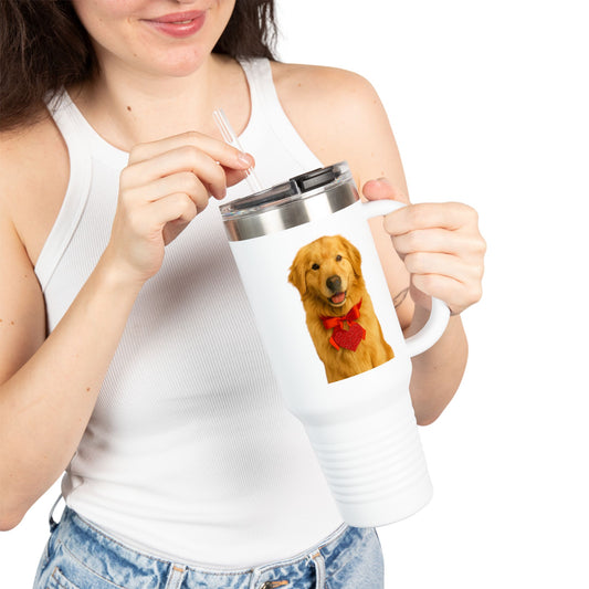 Cupid's Companion Golden Insulated Travel Mug