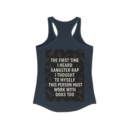 Gangster Rap Women's Racerback Tank