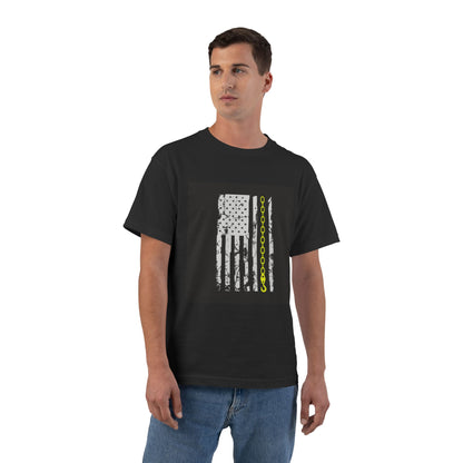 Thin Yellow Line Men's Short-Sleeve Crewneck Tee
