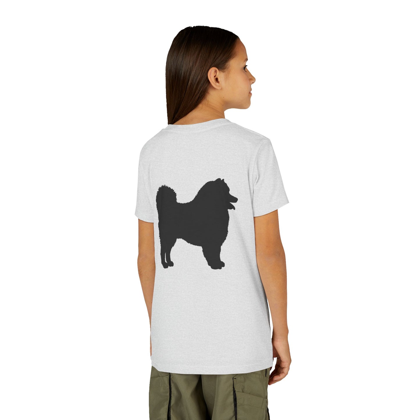 Samoyed Silhouette Youth Unisex Short Sleeve Crewneck Tee