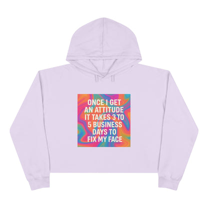 Fix My Face Women's Crop Hoodie