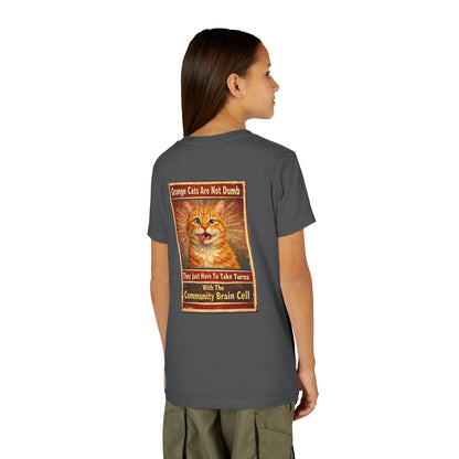 Community Brain Cell Youth Unisex Short Sleeve Crewneck Tee