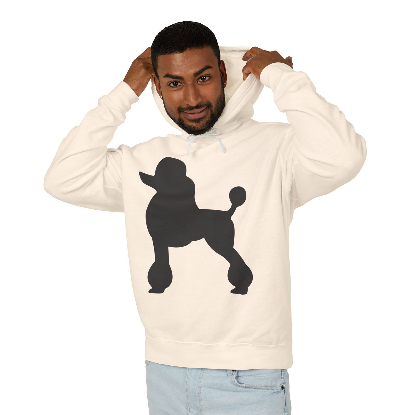 Poodle Silhouette Unisex Lightweight Hoodie