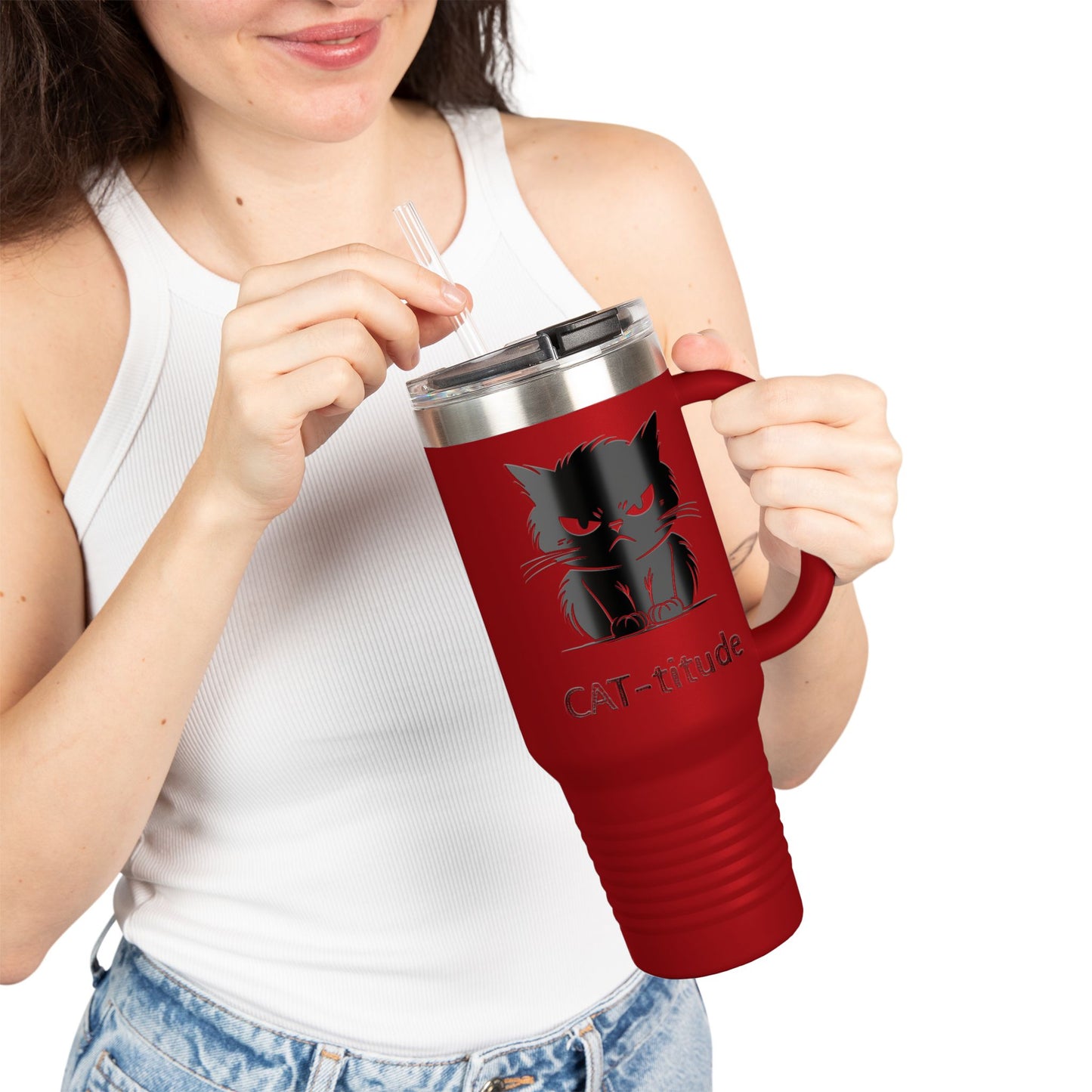 CAT-titude Insulated Travel Mug