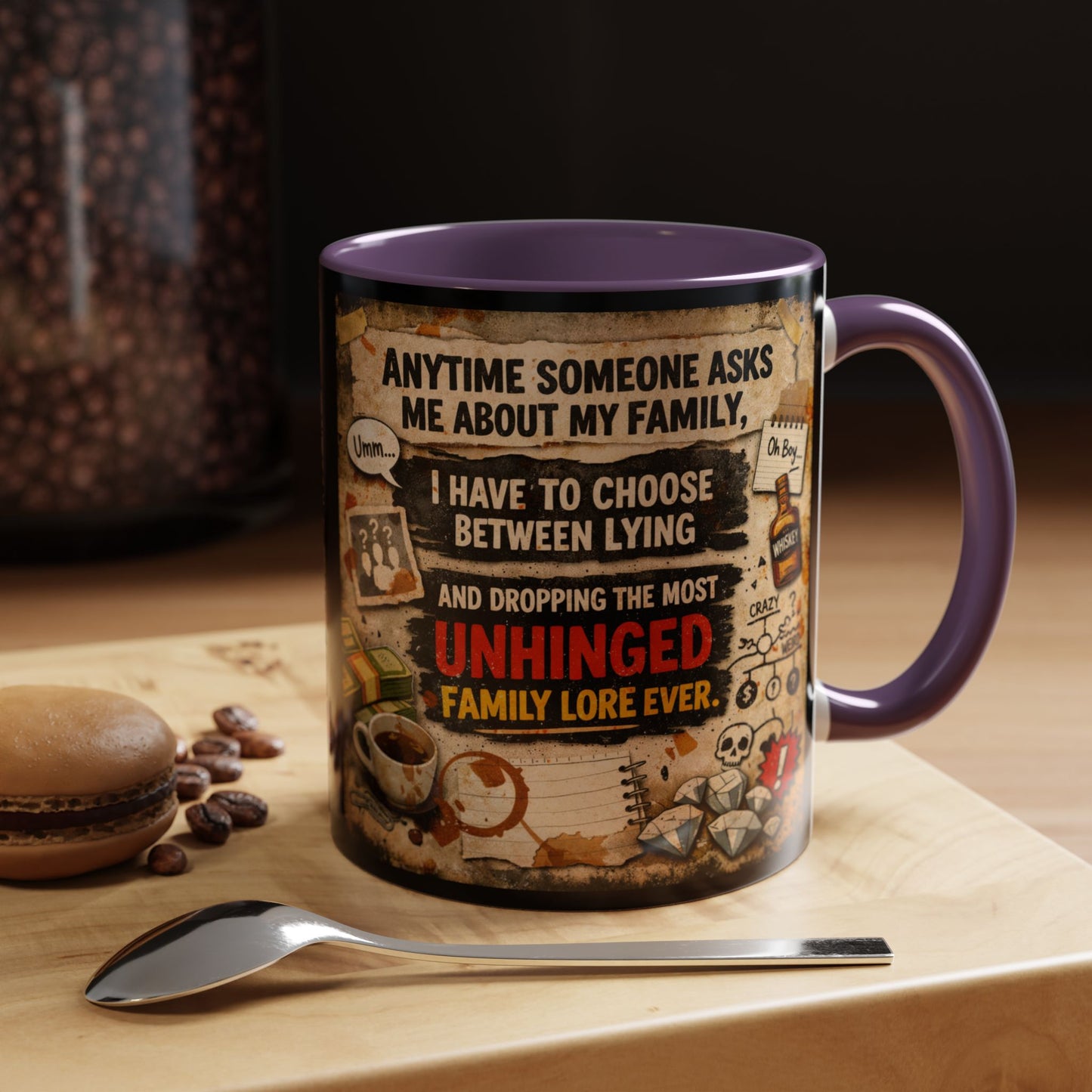 Unhinged Family 2-Tone Coffee Mug