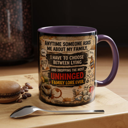 Unhinged Family 2-Tone Coffee Mug