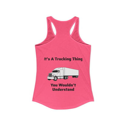 Trucking Thing Women's Racerback Tank