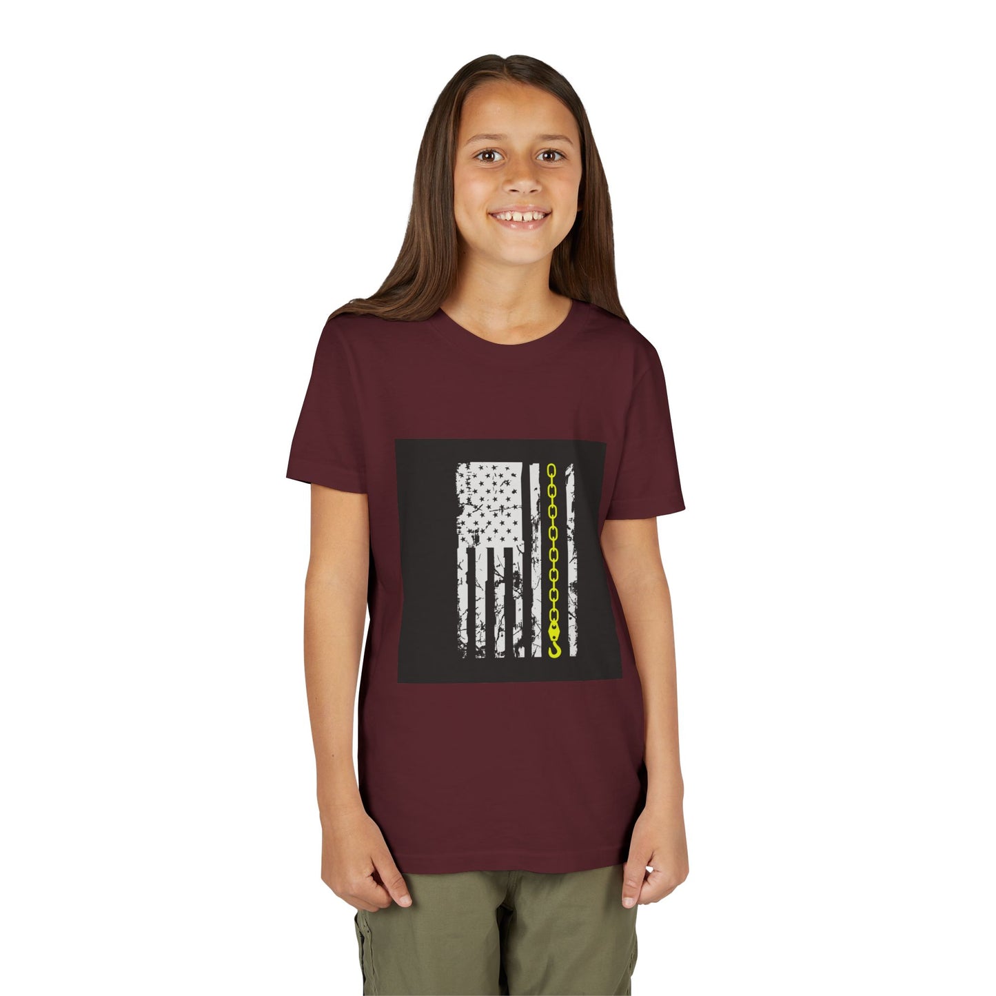 Thin Yellow Line Youth Unisex Short Sleeve Crewneck Tee