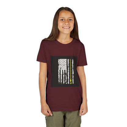 Thin Yellow Line Youth Unisex Short Sleeve Crewneck Tee