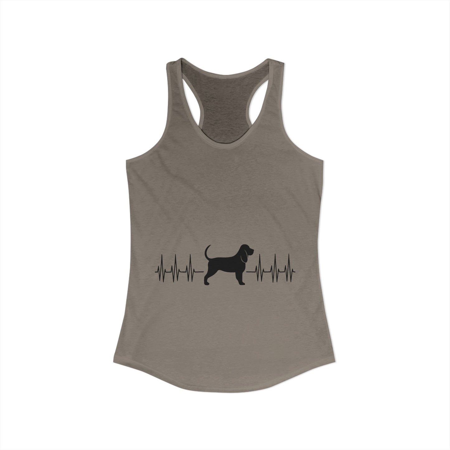 My Heart Beats For Bloodhounds Women's Racerback Tank