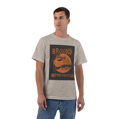Brooms Are For Amateurs Men's Short-Sleeve Crewneck Tee