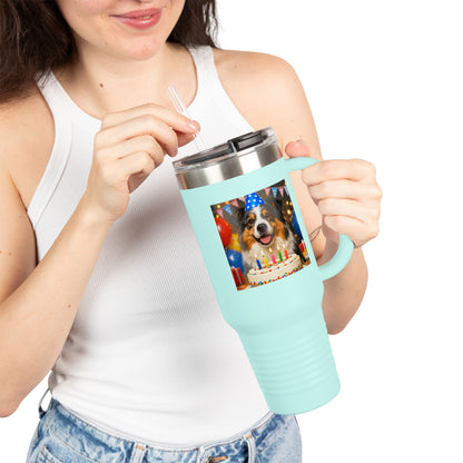 Birthday Buddy Aussie Insulated Travel Mug