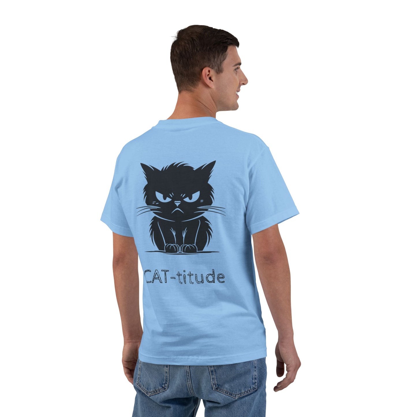 CAT-titude Men's Short-Sleeve Crewneck Tee