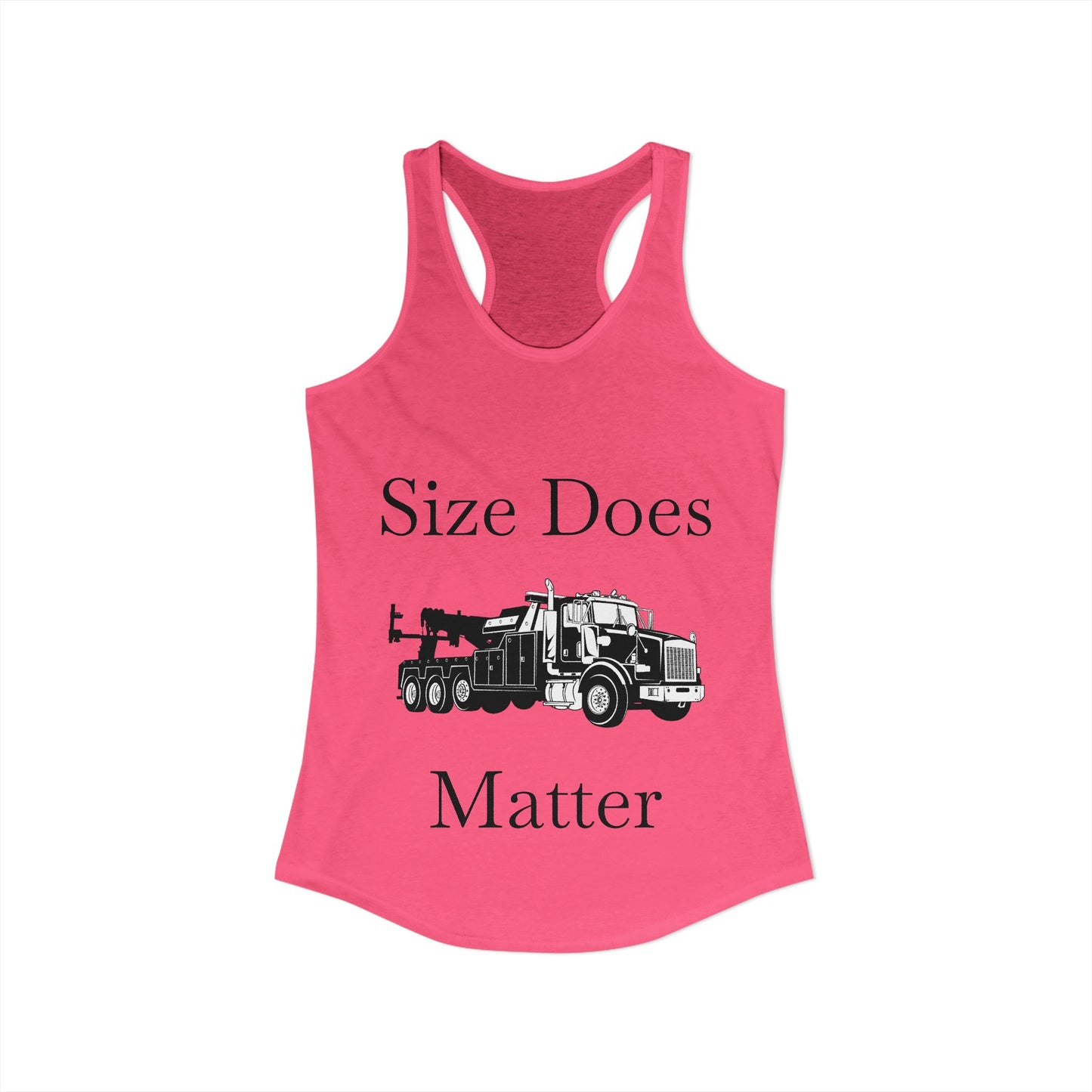 Size Does Matter Women's Racerback Tank