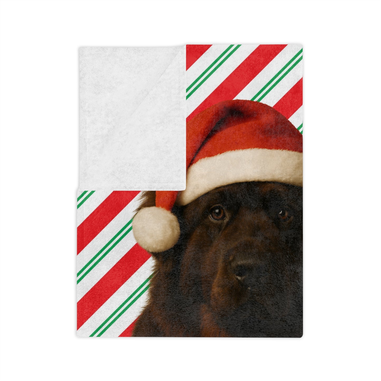 Santa Paws Newfie Velveteen Microfiber Blanket