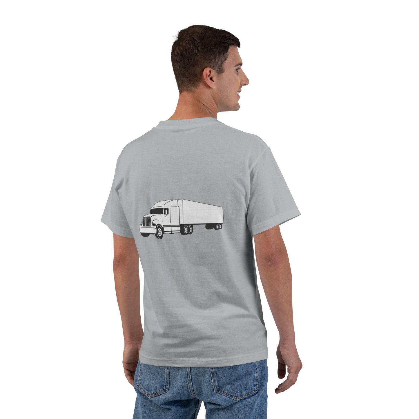 Semi Truck Men's Short-Sleeve Crewneck Tee