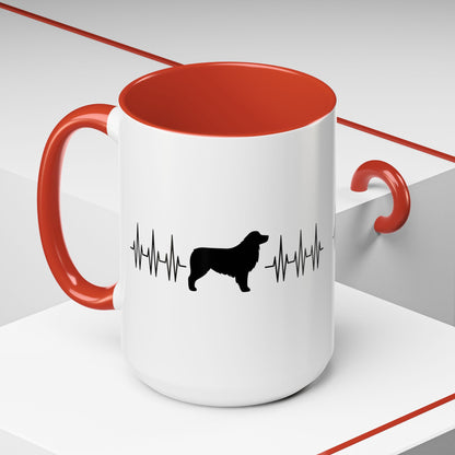 My Heart Beats For Aussies 2-Tone Coffee Mug
