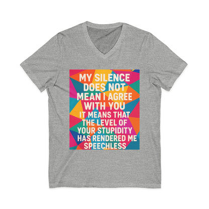 Speechless Unisex Short Sleeve V-Neck Tee