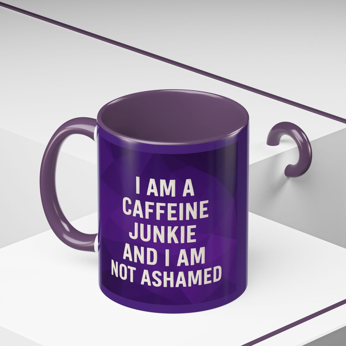 Caffeine Junkie 2-Tone Coffee Mug