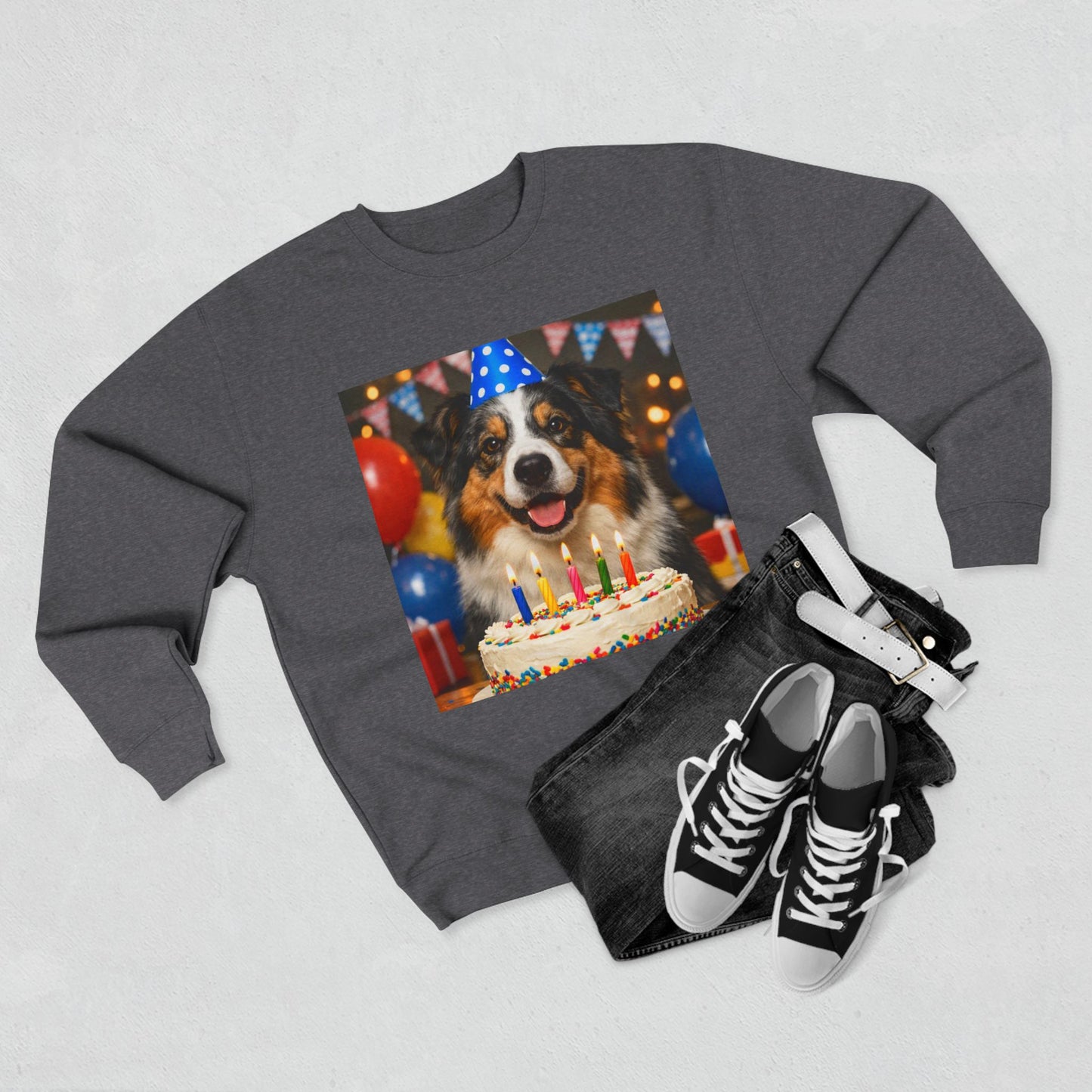 Birthday Buddy Aussie Unisex Crewneck Sweatshirt