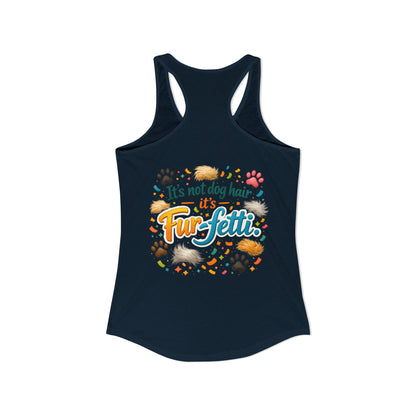 Fur-Fetti Dog Women's Racerback Tank