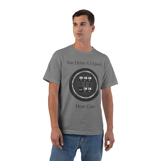 5 Speed How Cute Men's Short-Sleeve Crewneck Tee