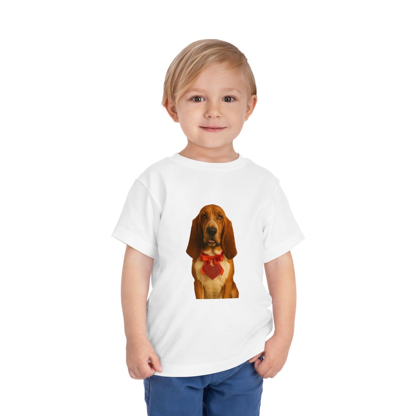 Cupid's Companion Basset Toddler Unisex Short Sleeve Crewneck Tee