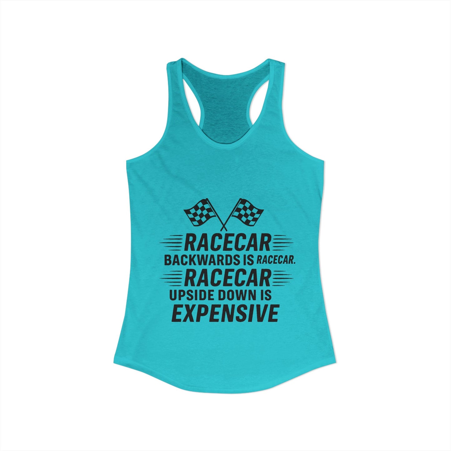 Racecar Backwards Women's Racerback Tank