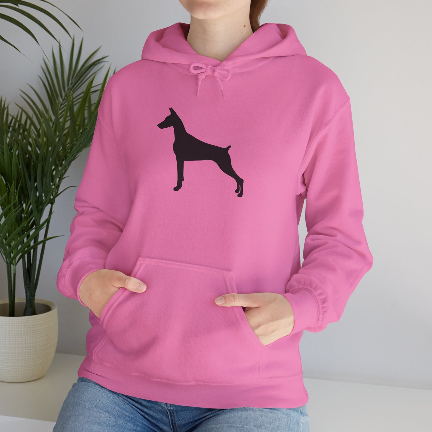 Doberman Silhouette Unisex Hoodie